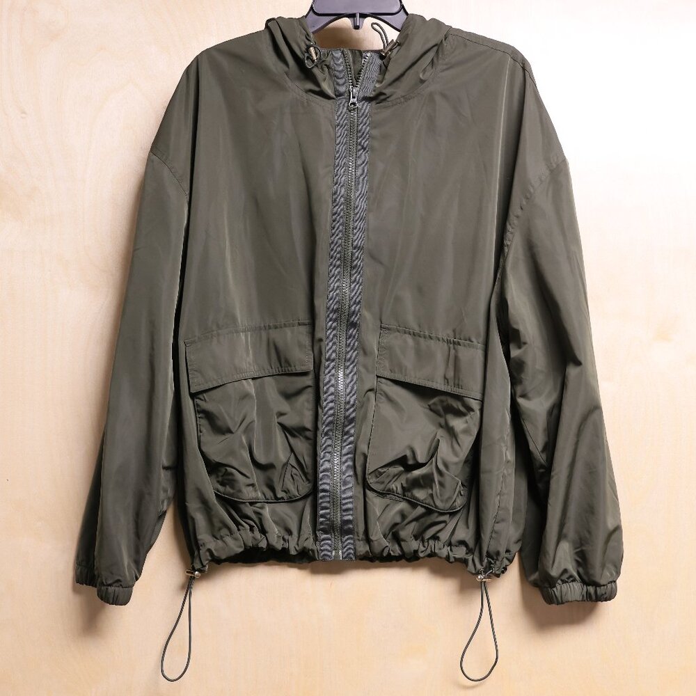 Old Navy Active Army Green Windbreaker Women's Sz XL